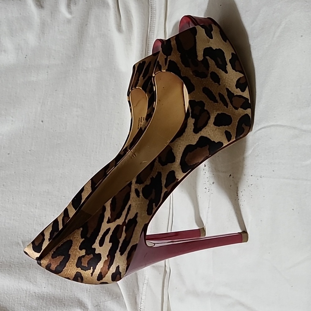 Guess Leopard Print With Red High Heels - image 4